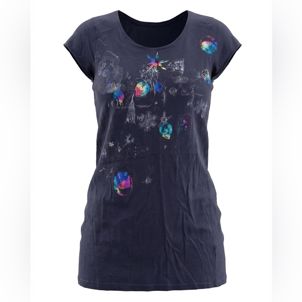 ALLSAINTS Spitalfields Black Skull Embellished Tank Dress Long Tunic
